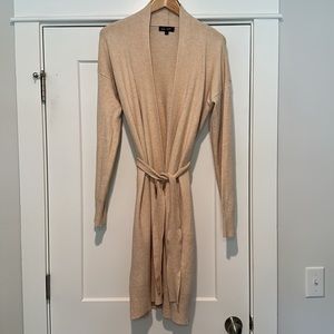 Tan duster sweater